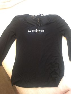 Bebe shirt long sleeve size large