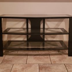 Large Glass 3 Tier TV Stand