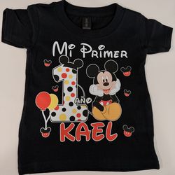 Mickey Mouse birthday shirts