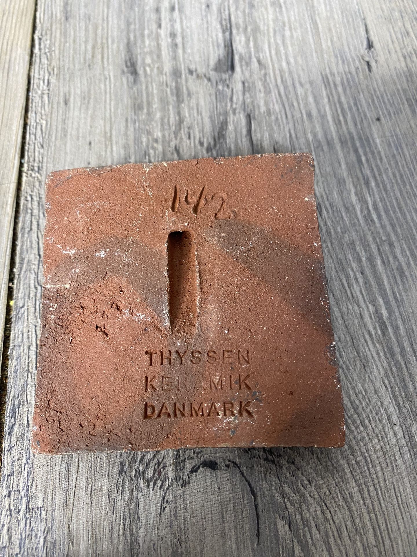3x Vintage Thyssen Keramik Viking Pottery Tile Denmark Ceramic 