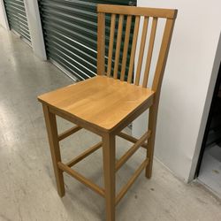 2 Wooden Bar Stools Both For $30