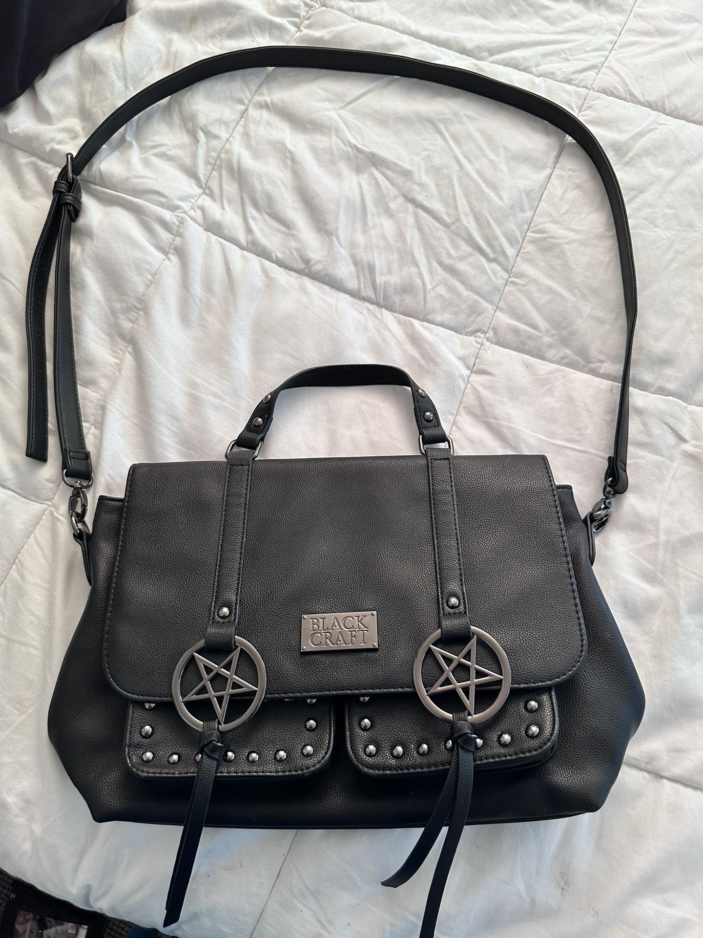 Black Craft Pentagram Messenger Bag