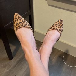 Leopard Print Flats Size 7