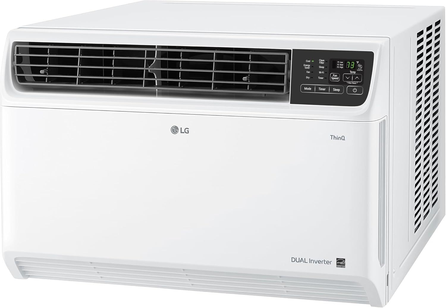LG 18,000 BTU DUAL Inverter Smart Window Air Conditioner, 230V, Cools 1,000 Sq. Ft. for Bedroom, Living Room, Apartment, Ultra Quiet Operation, ENERGY