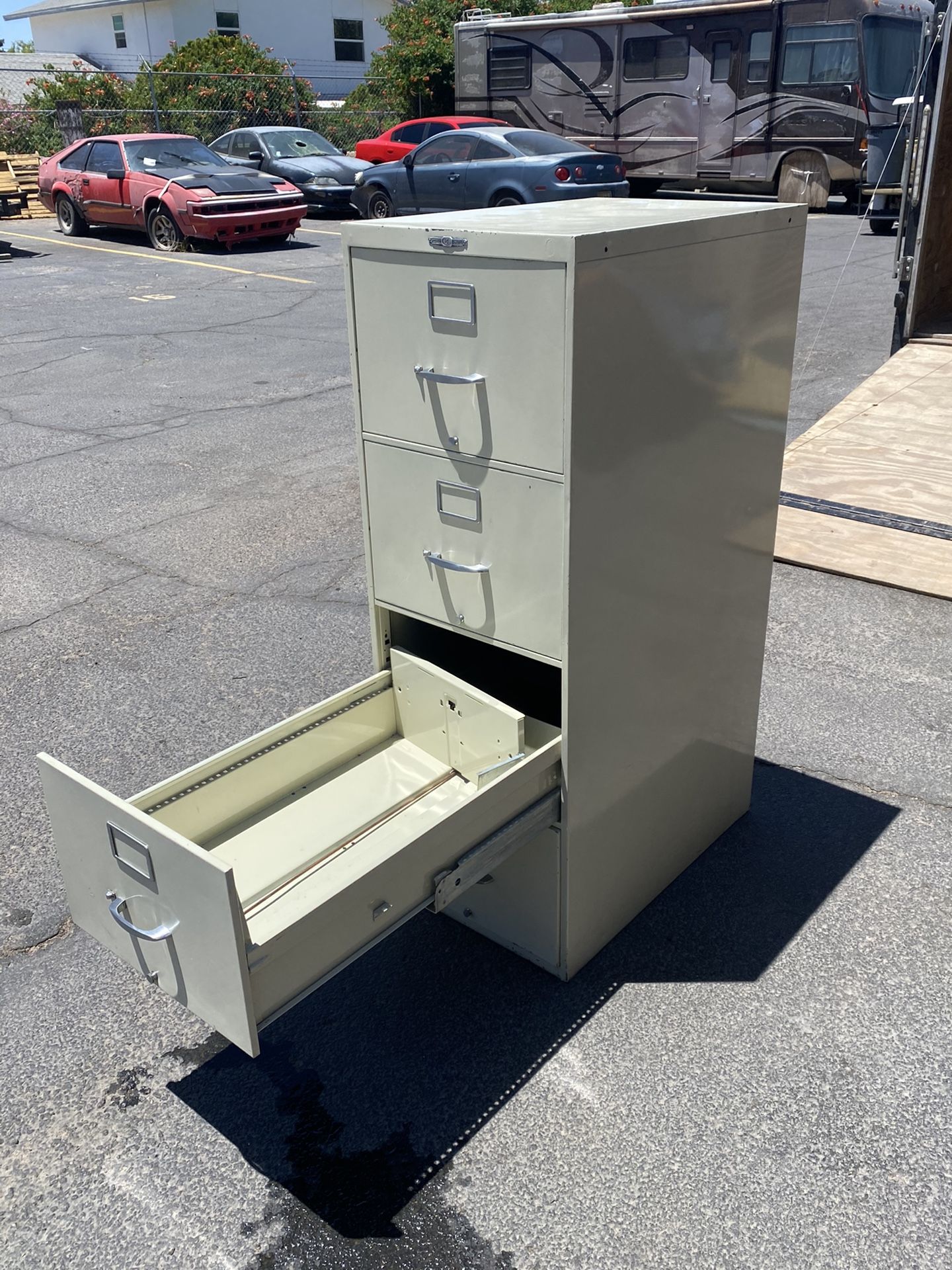 4 Drawer Metal File Cabinet - $35