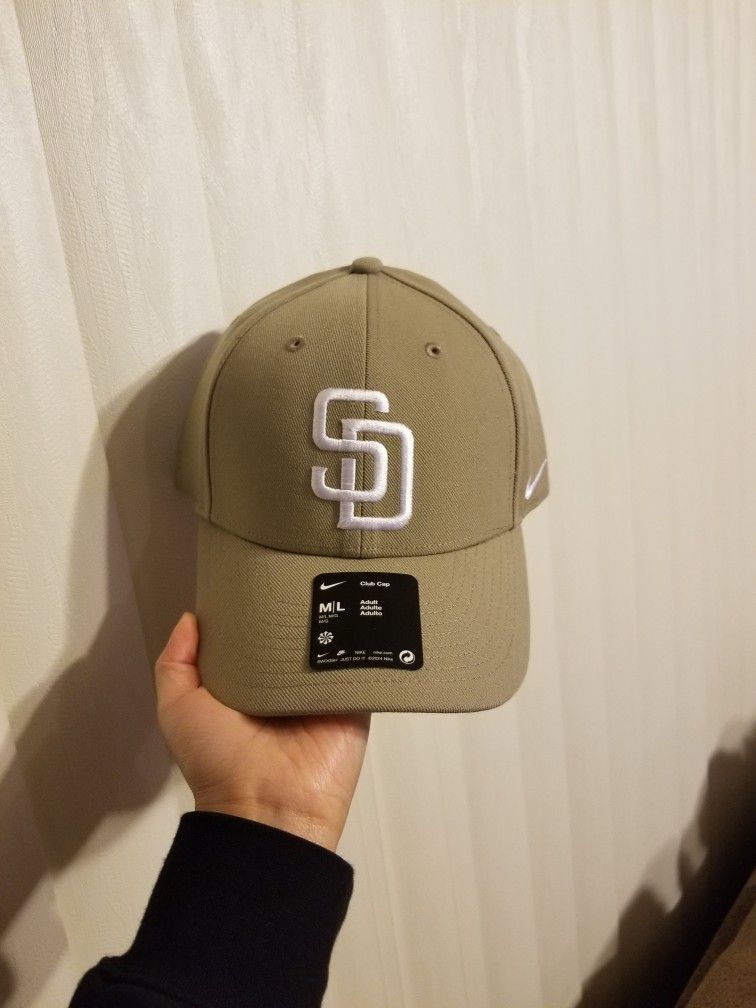 Men's Nike San Diego Padres Khaki M/L Adjustable Hat