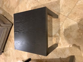 Black side table