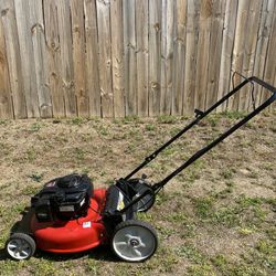 Yard Machines by MTD 21" push lawn mower powered by a 140cc Briggs & Stratton 550e series engine
