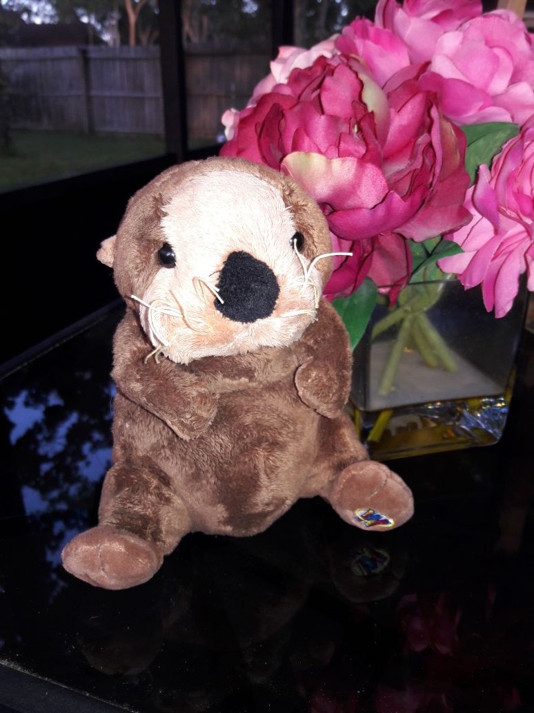 Sea Otter Sitting Stuffed Animal by Webkinz 5
