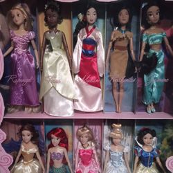 Disney Princess Classic Film Collection Dolls RARE SET