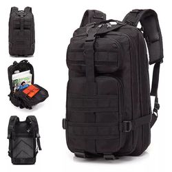 30L  Black Tactical Backpack Rucksack