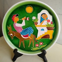 VINTAGE CREAZIONI LUCIANO ITALY PLATE 8 inch