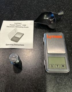 Reloading: Lyman Pocket Touch 1500 Digital Powder Scale Kit 1500 Grain Capacity