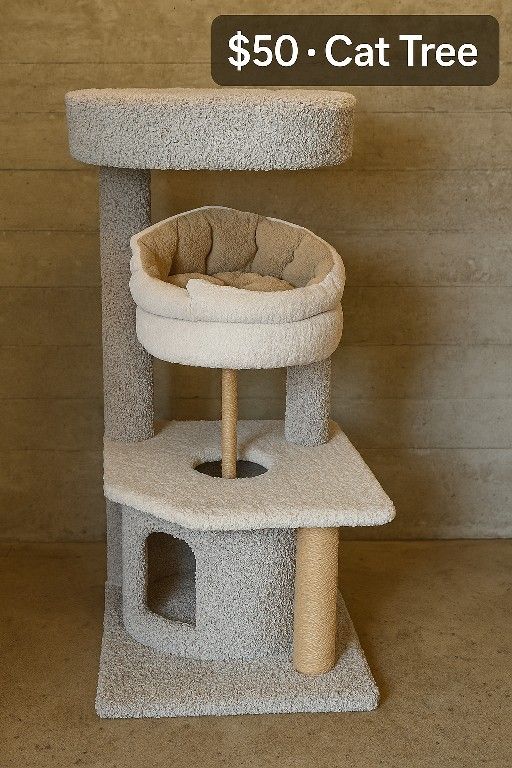 βπΎ Cat Tree β Condo, Scratching Posts & Perch! (Pacifica)