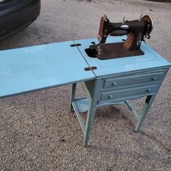 Vintage Sewing Machine Table