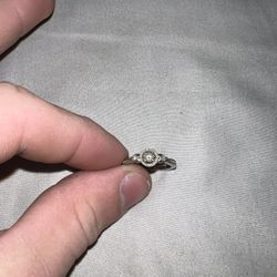 Size 4.5 Three Diamond Ring