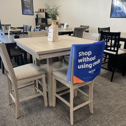 5 Pc Dining Table Set (Counter Height) / $10 Easy Down Payment Options
