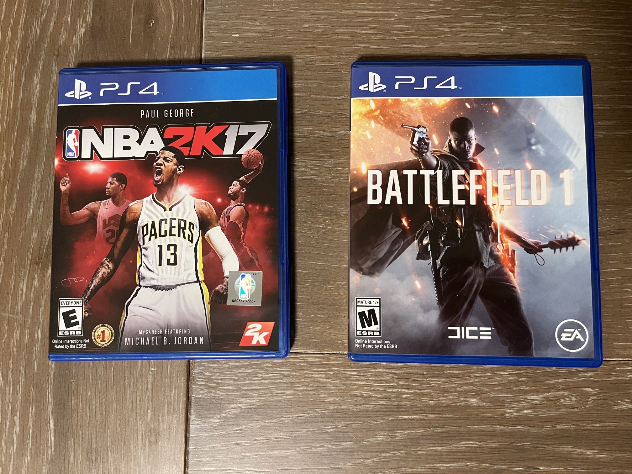 PS4 Games (NBA2K17 & Battlefield 1)