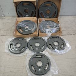 Set Of 8 Olympic Plates (10/5 Lbs) 