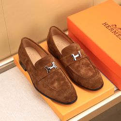 Hermes Men’s Leather Shoes With Box 2026 New 