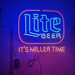 Brand New Retro Miller Lite Neon 