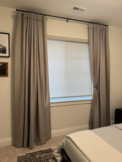 HPD Curtain Panels In Clay Set Of Two