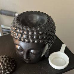 Wax Burner And Macrame Plant Holder 