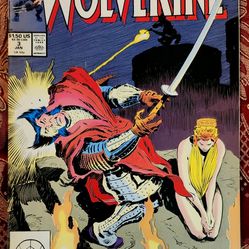 WOLVERINE #3 Comic Book (1988) Direct Sales Edition