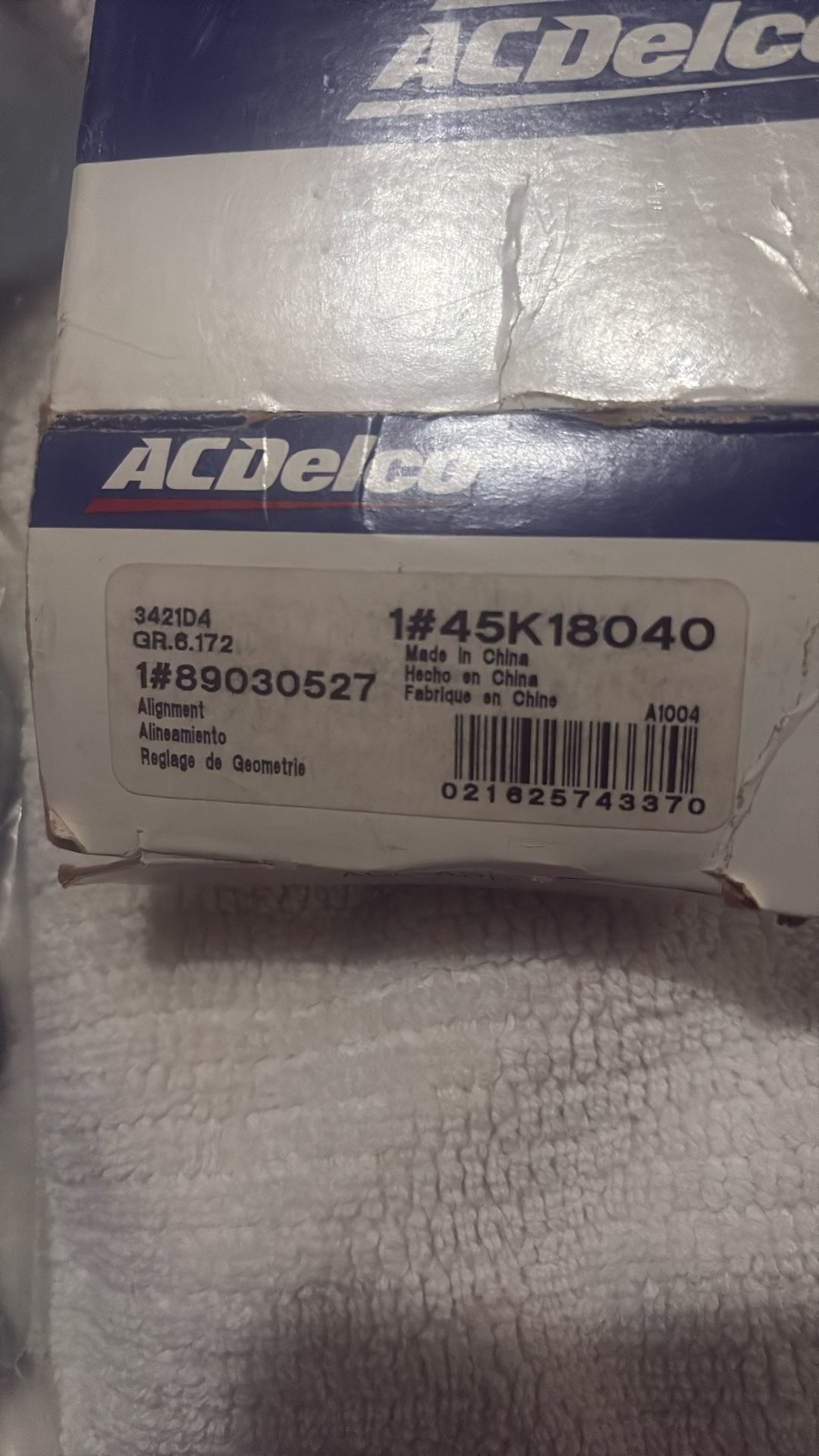 ACDelco Professional 45K18040 Front Camber Adjuster Bolt Kit with Hardware..