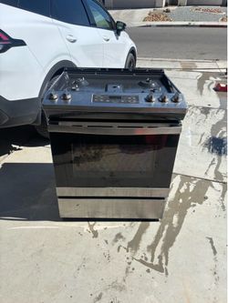 Gas stove stainless. GE