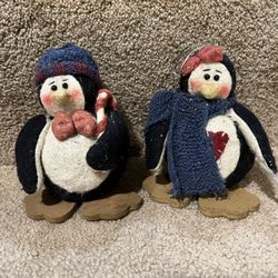 Penguin couple Boy Girl Plush Christmas Winter decor