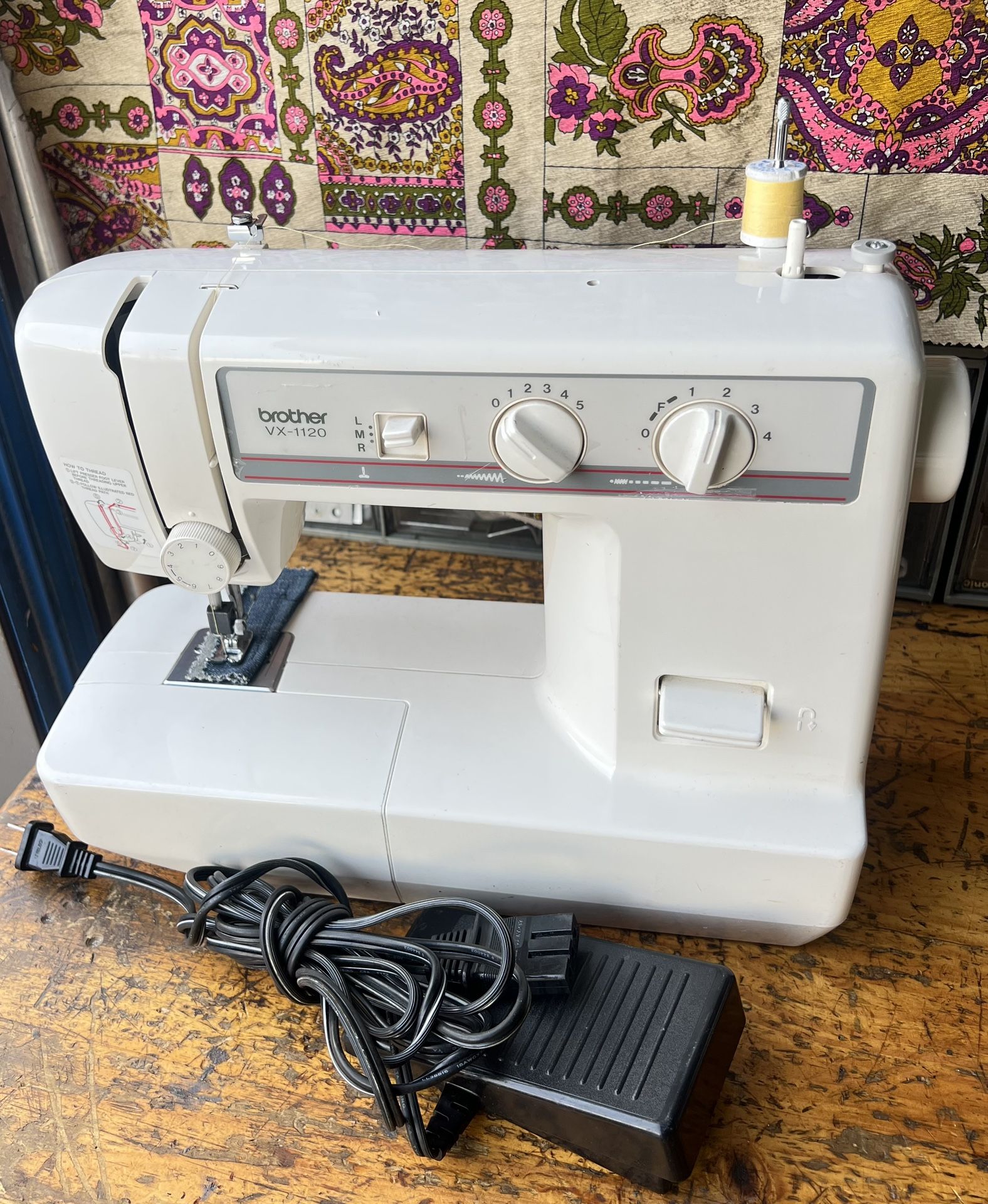 Brother VX1120 Sewing Machine Serviced and sewing excelent.