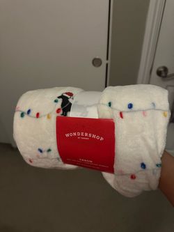 Dachshund Holiday Dog Lights Throw Blanket - Wondershop™