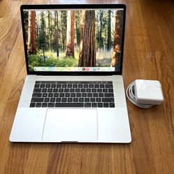 15 in Macbook Pro 2019 Touchbar Laptop macOS Sequoia A1990 Silver i9 8-Cores @2.3Ghz 512Gb 16Gb Dual GPU Radeon  Microsoft Office Final Cut Logic Pro