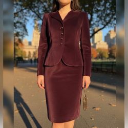 2 Piece Velvet Women Suit 