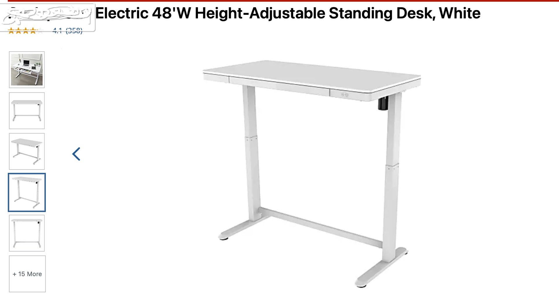 2 Electric Height Adjustable Standing Desk. 23 1/2" Deep By 47" Wide 