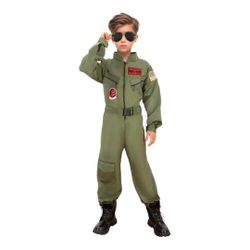 Flight Suit Pilot Costume, Top Gun Maverick Inspired, S