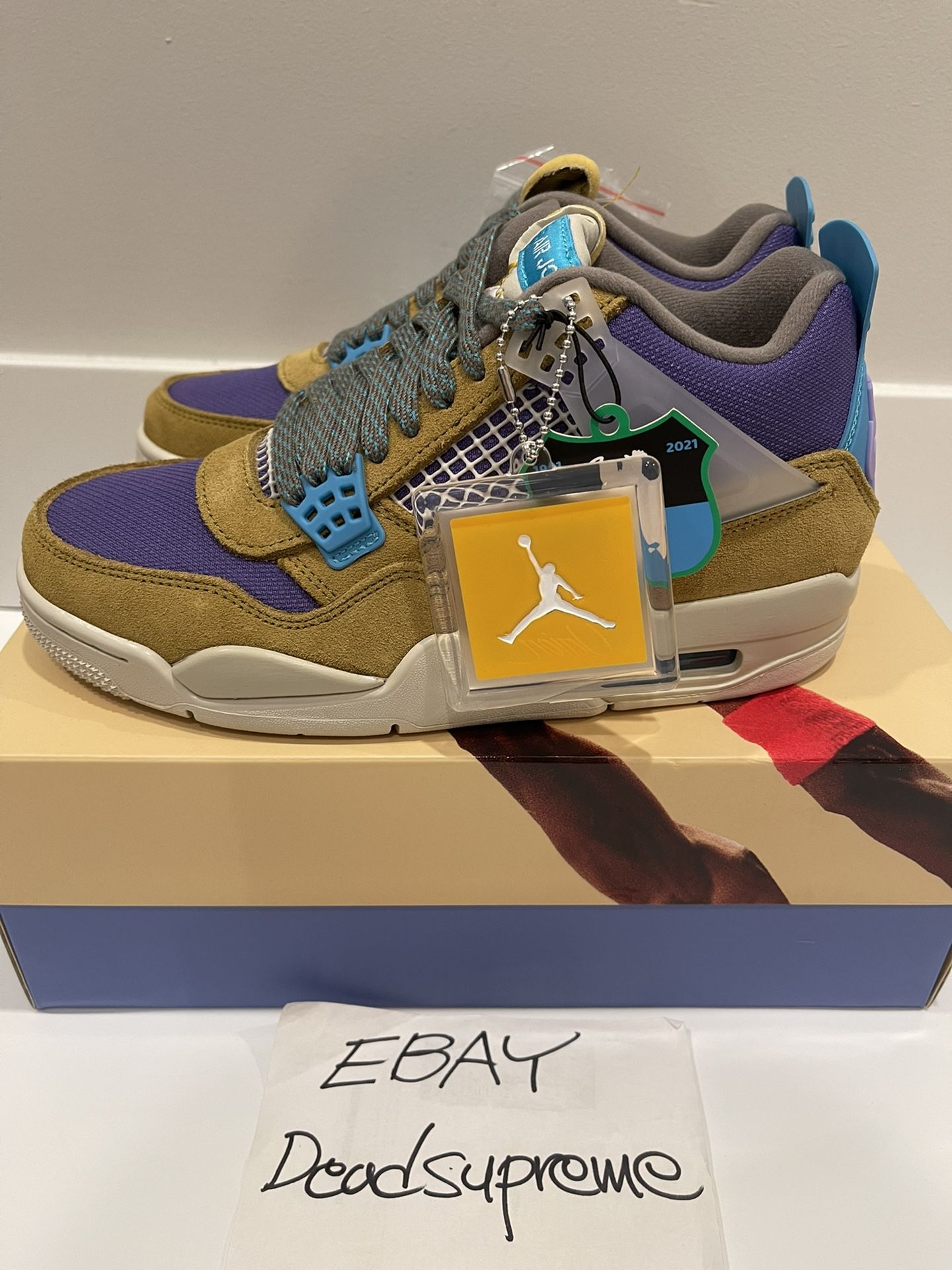 UNION x Jordan 4 Retro SP 30th Anniversary Desert Moss Size 6 100 