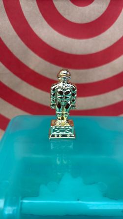 1994 Teenage Mutant Ninja Turtles Warriors of the Forgotten Golden Statue Trophy HTF