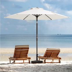 7.5FT Patio Umbrella  Creamy White 2609Z