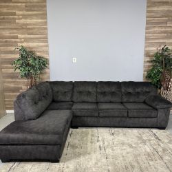 Charcoal 2-Piece Sectional - Delivery Available