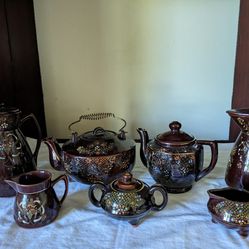 Vintage Moriage Tea Set