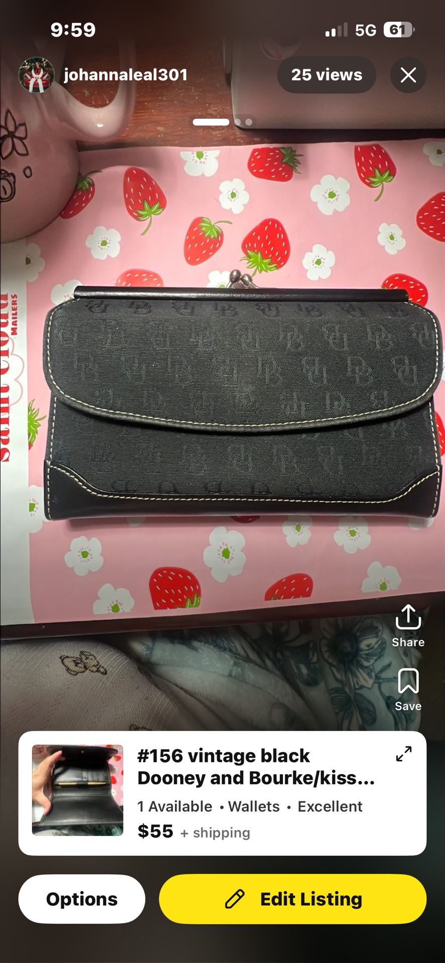 Dooney And Burke Kisslock Wallet