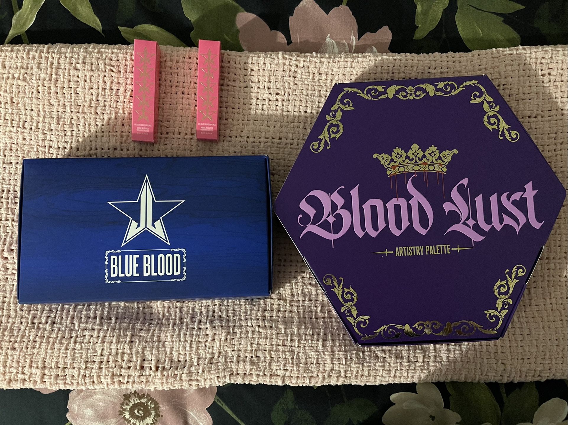 Jeffree Star Blue Blood, Blood Lust Palette And Mirror