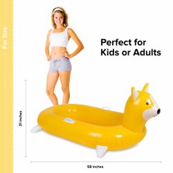 58 Brand-New Pool Floats – Corgi, Unicorn & Lime Slice