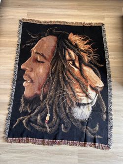 Vintage Bob Marley blanket