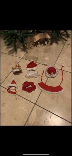 Dog or cat Christmas outfits 6 small pieces