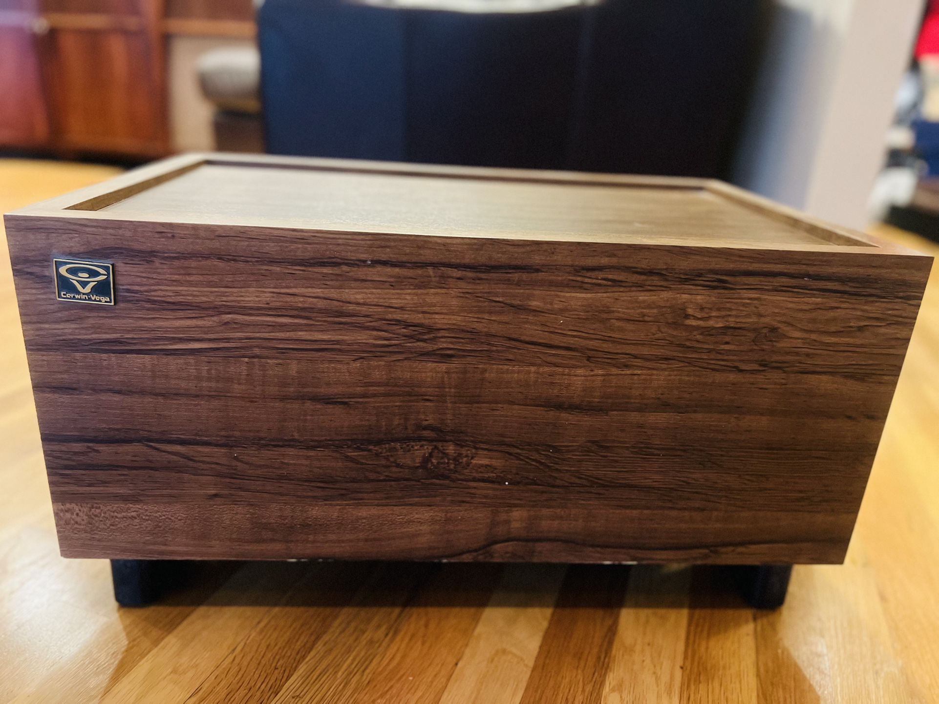 Cerwin-Vega SW-12B Wood Grain passive subwoofer with stereo crossover