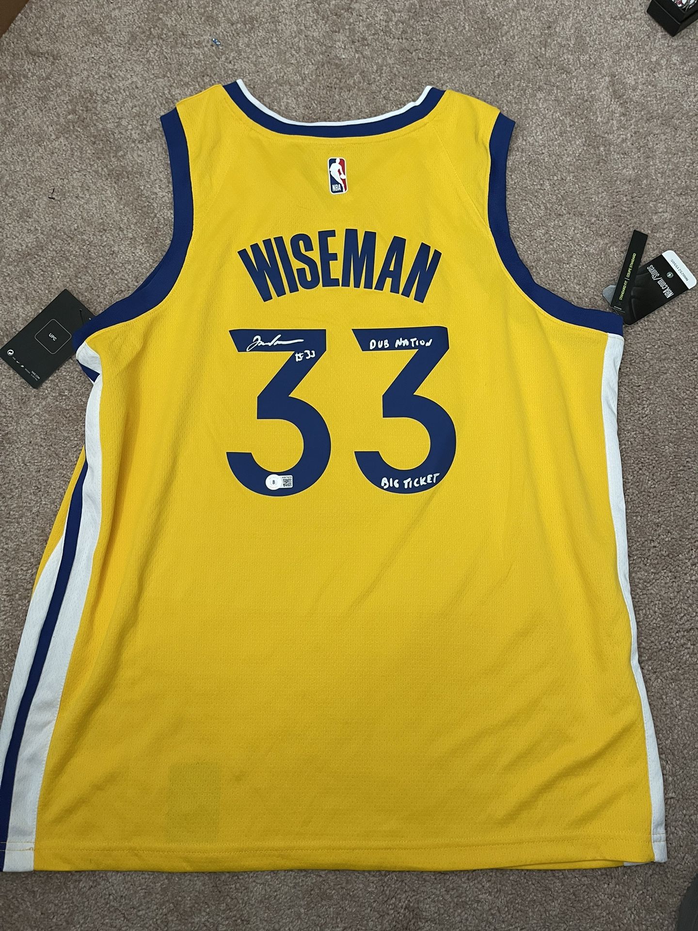 Signed James Wiseman Jersey w/ authentication