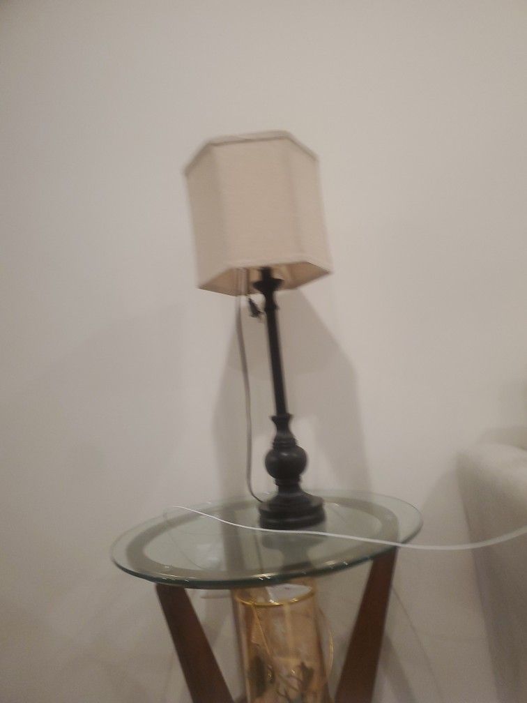 Pair Of Lamps Wood